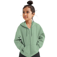 FUNKY MONKEY Kids Hooded Sweatshirt for Girls Soft Brushed Fleece Zip-Up Hoodies