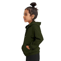 FUNKY MONKEY Kids Hooded Sweatshirt for Girls Soft Brushed Fleece Zip-Up Hoodies