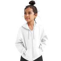 FUNKY MONKEY Kids Hooded Sweatshirt for Girls Soft Brushed Fleece Zip-Up Hoodies