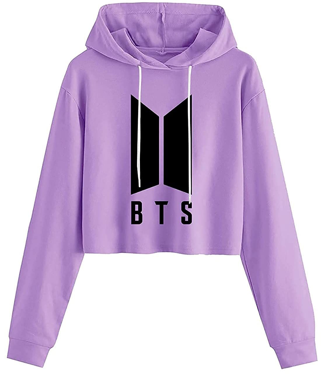 BTS Cotton Blend Hooded Neck Hooded Sweatshirt