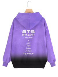 BTS Sublimation Full Sleeve Hoodie