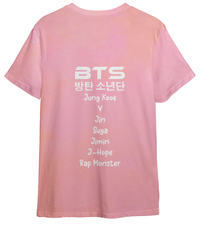 BTS Army K Pop T Shirt, Tie Die Top for Girls and Women’s