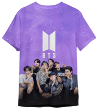 BTS Army K Pop T Shirt, Tie Die Top for Girls and Women’s