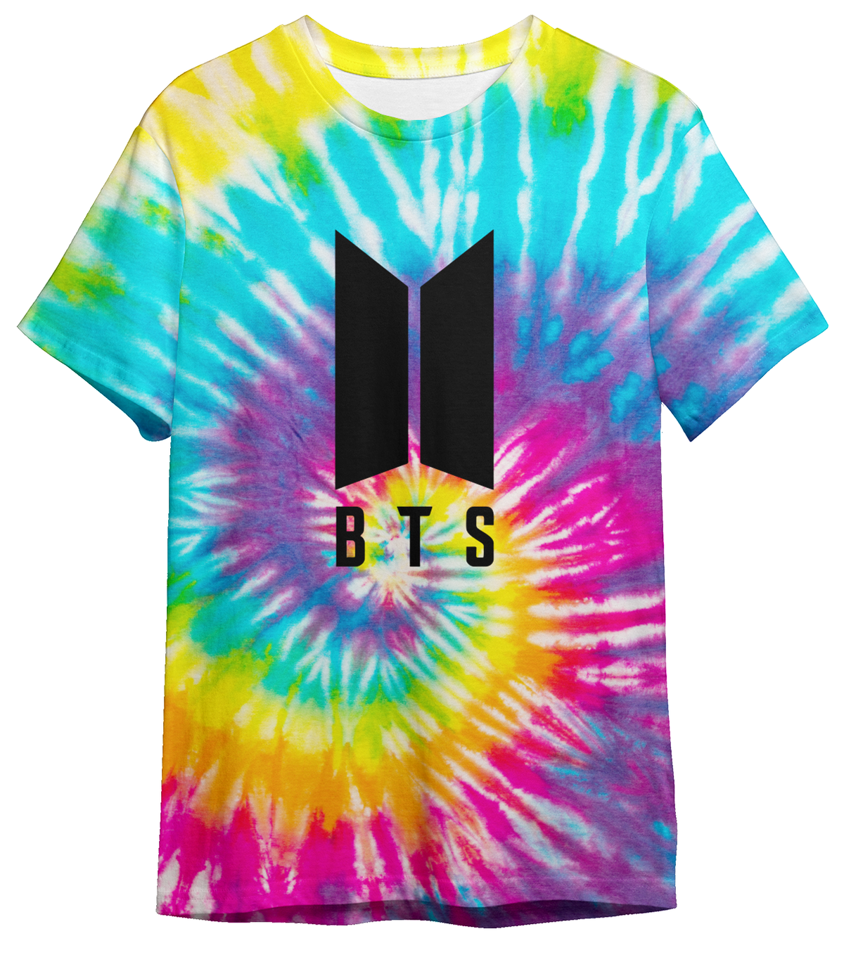 BTS Army K Pop T Shirt, Tie Die Top for Girls and Women’s